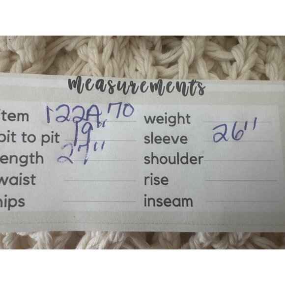 ZARA Small Cream Open Knit Cardigan Sweater Button Front Lightweight Layer - Picture 12 of 13